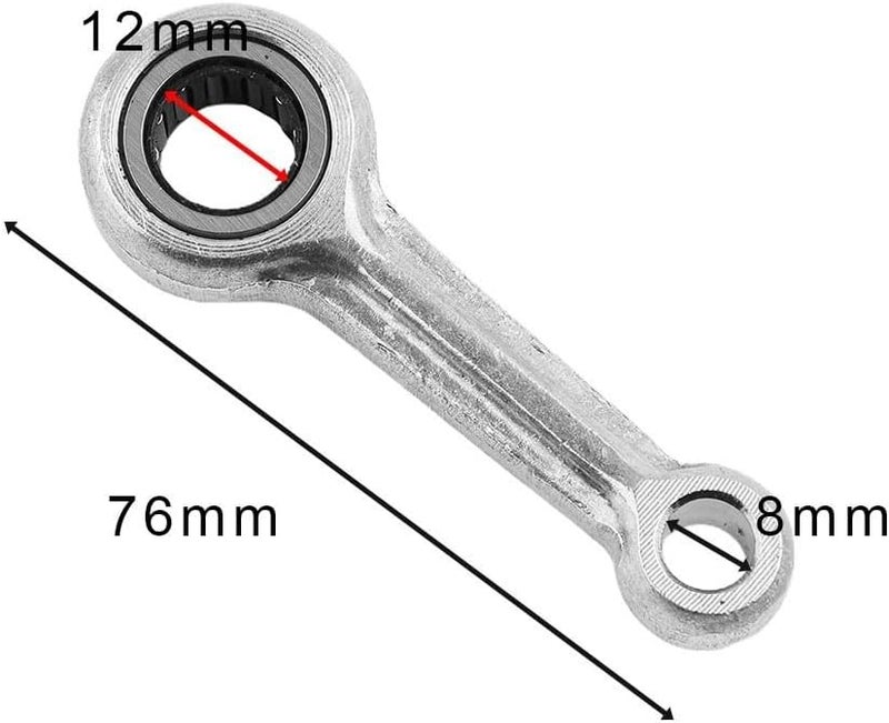 Needle Roller Bearing Connecting Rod 8x12x78mm Gray Metal For 0810 Electric Pick - Image 5